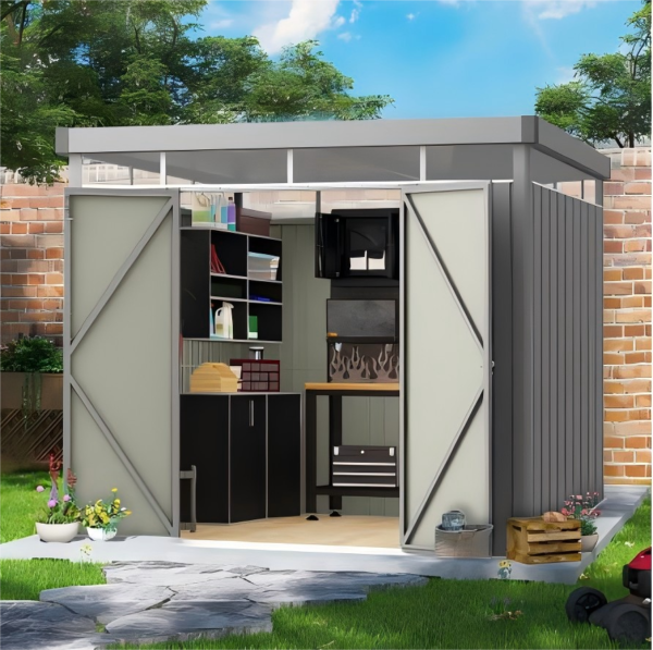 Stainless Steel Outdoor Storage Shed - Image 2