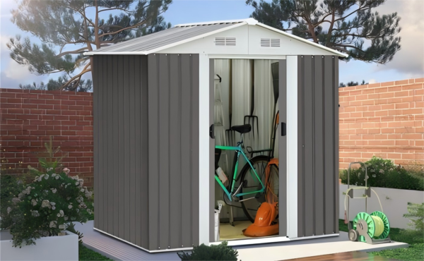 Stainless Steel Outdoor Storage Shed - Image 7