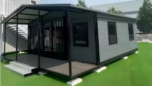 Luxury Double-Wing Expandable Container Home with Balcony