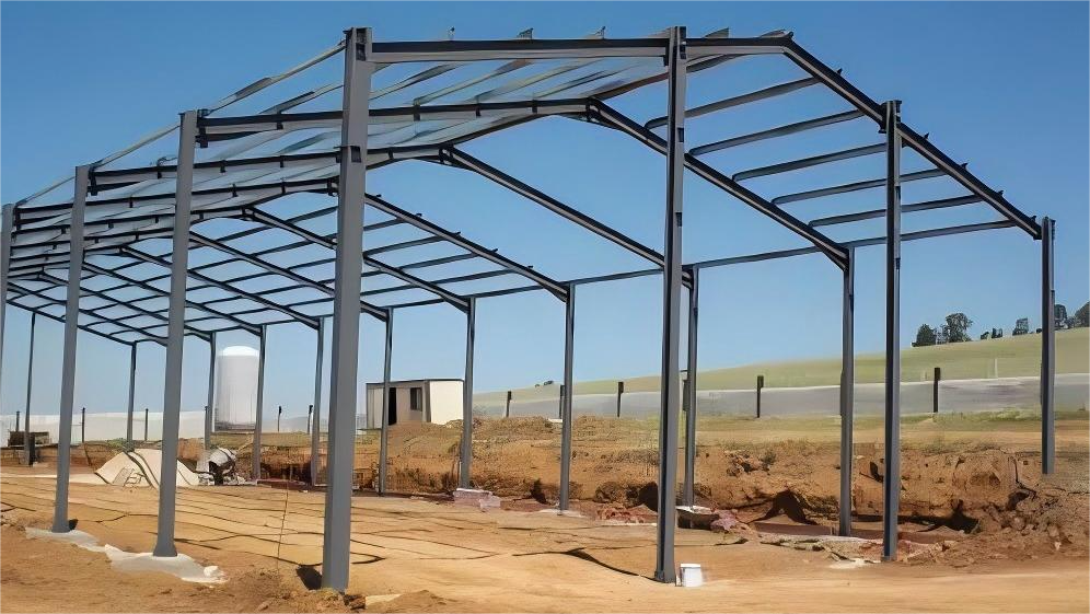 Prefabricated Steel Livestock Shelter with Durable, Corrosion-Resistant Frame